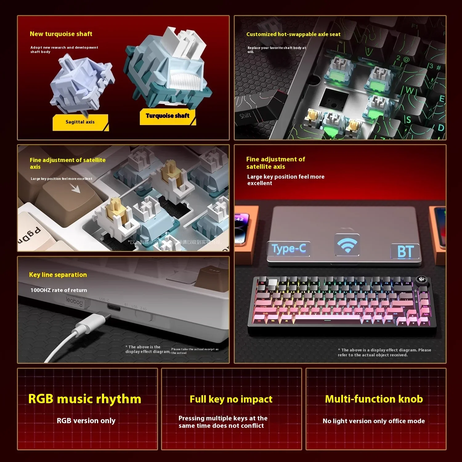 LEOBOG Hi75C Mechanical Keyboa - Gaming Keyboard Hot Swappable review and price