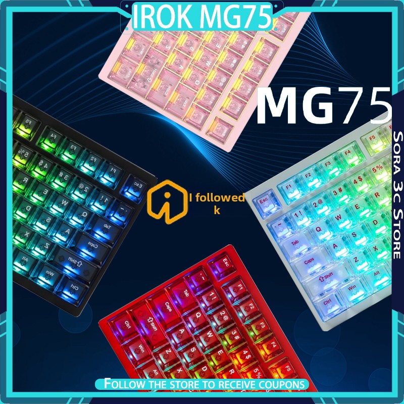 IROK MG75 PRO Mechanical Keybo - Gaming Keyboard Hot Swappable review and price